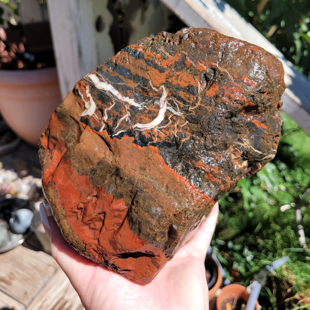 Huge Rough Natural Jasper Lapidary specimen 6pound 4 ounces
